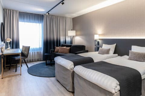 Double room at Scandic hotel