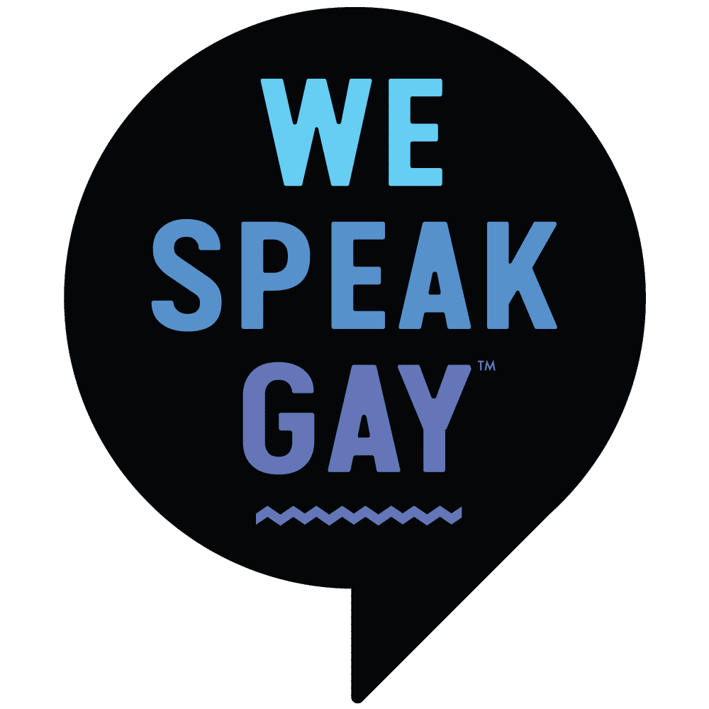We Speak Gay logo